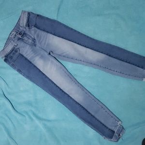 High rise skinny jeans